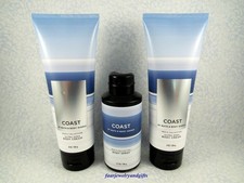 Bath  Body Works COAST For Men X 3 - Body Cream  Body Spray - Full Size - NEW