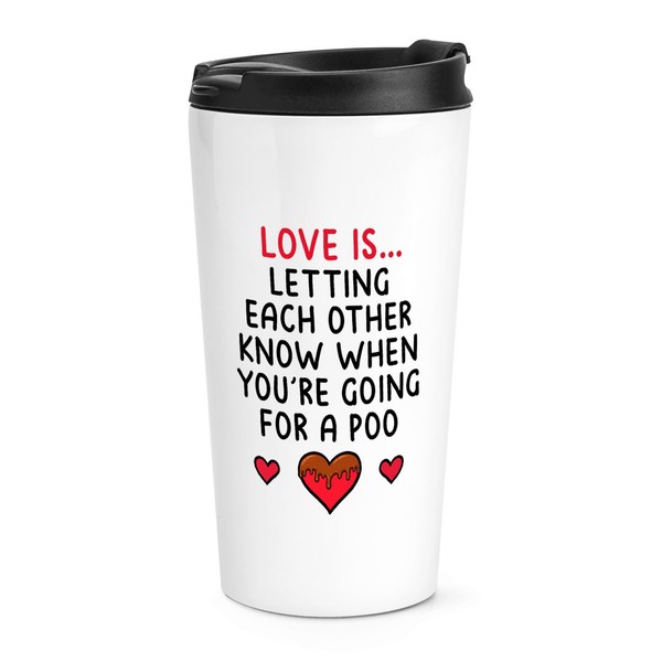 Gift Base 16Oz Isolierbecher Travel Mug Weiß Metall 1 Valentinstag-image