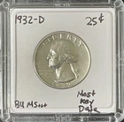 MOST KEY DATE 1932 D Washington Silver Quarter - EXTREMELY RARE HIGHER GRADE # 2