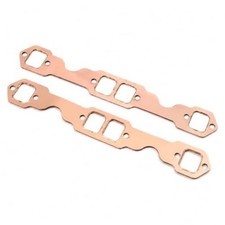 2 PCS Square Port Copper Header Exhaust Gaskets Reusable Repair  Exhaust