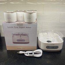 Luvele LPYM300WUSA Yogurt Maker 4 Jars, 300W,...