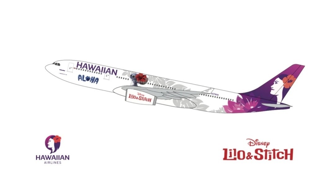 Hawaiian Airlines and Disney Lilo and Stitch Airbus A330-200 1:200