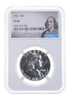 PF66 1961 Proof Franklin Half Dollar NGC Graded - White Coin Spot Free PR *7065