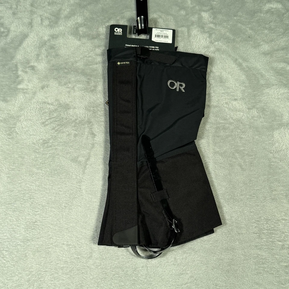 Outdoor Research Crocodile Gaiters Mens Medium Black GORE-TEX Style 243118 OR - Image 4 of 4