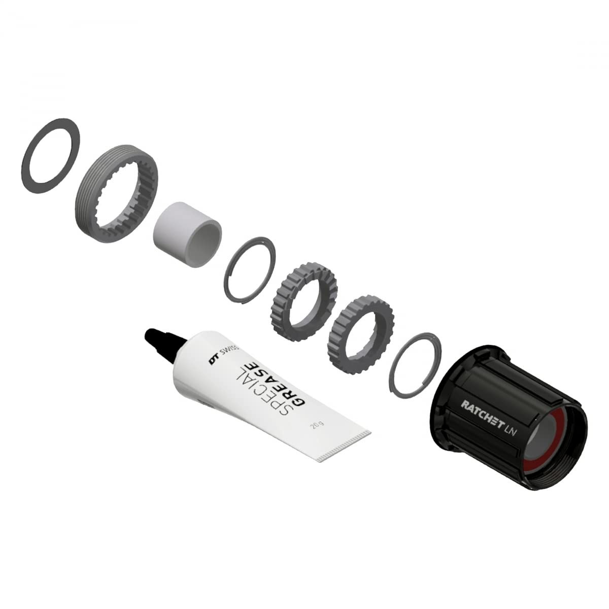 DT Swiss Ratchet LN conversion kit for 3-Pawl hubs Road 18-tooth Shimano 11-s 23490₽