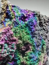 Rainbow Hematite on Quartz. Graves Mountain, Georgia. 181 grams.