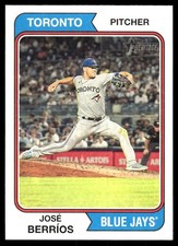 José Berríos 2023 Topps Heritage #60 Blue Jays MLB READ FREE SHIP AutographDen