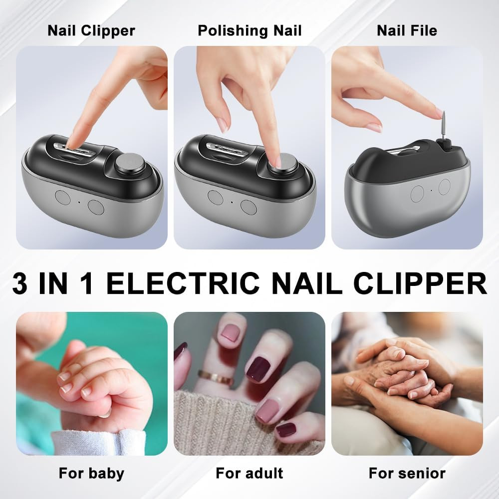 Horuili® Kit Manicure Elettrico: Efficienza e Igiene per Tutta la Famiglia - 3