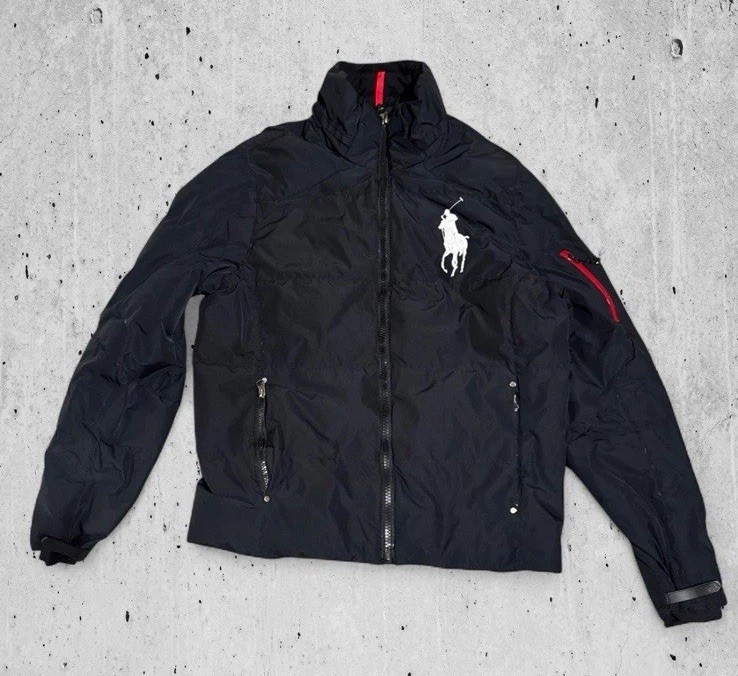 Polo Ralph Lauren Small Nero Puffer Jacket Big Pony Piumino Cappotto Cavallo Invernale