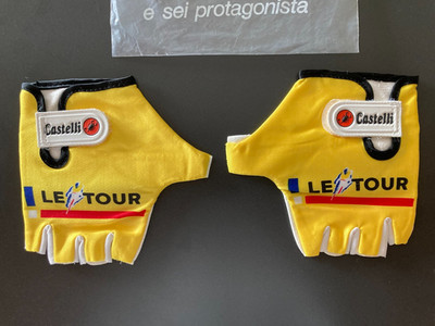 N.O.S! Fahrradhandschuhe TOUR DE FRANCE 1990er CASTELLI Vintage Fahrradhandschuhe Eroica