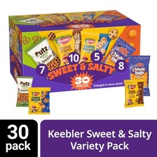 Keebler Sweet  Salty Variety Pack, 30-Count Box, 31 oz