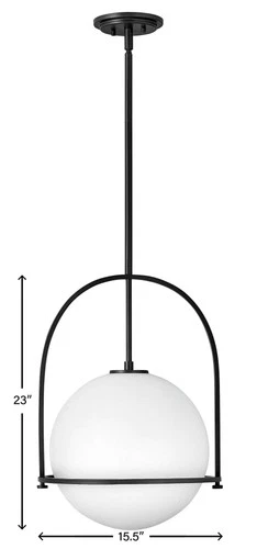 Hinkley Somerset 15 1/2" Wide Black Pendant Light - Picture 8 of 10