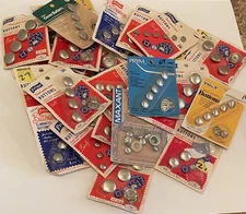 Vintage Mixed Lot Of Cover Your-Own Buttons & Button Snaps Prims