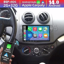 8'' Android 14 Carplay Car Stereo Radio FM GPS Navi For Chevrolet Aveo 2009-2011