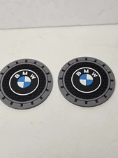 3 X CAR COASTERS CUP HOLDER MATS UNIVERSAL 2.75 /FOR /BMW