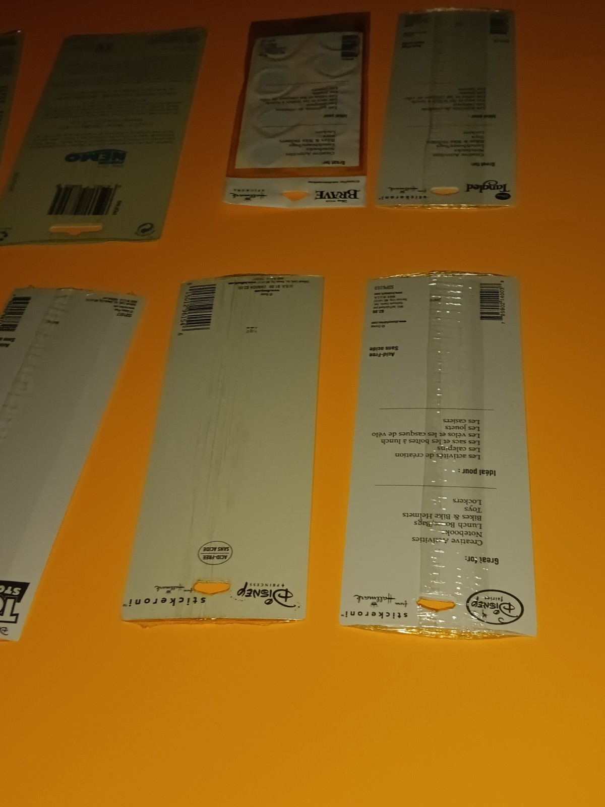 Disney Stickers Toy Story Princess Nemo Etc. Lot Of 8 Packs 2 Sheets Each