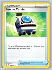 Rescue Carrier 142/159 Uncommon Crown Zenith Pokemon Card A003-052 LP