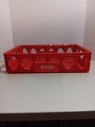 Vintage Coca Cola Plastic Crate 18.5" x 12" Coke Tray Carrier