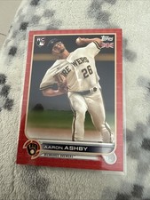 Aaron Ashby 2022 Topps UK Edition Big Ben /99 Card #12 Rookie Red Brewers. rookie card picture