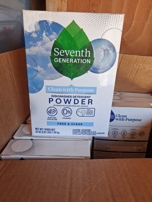 Seventh Generation 22150EA 45 oz Box Dishwasher Powder - Free and Clear New