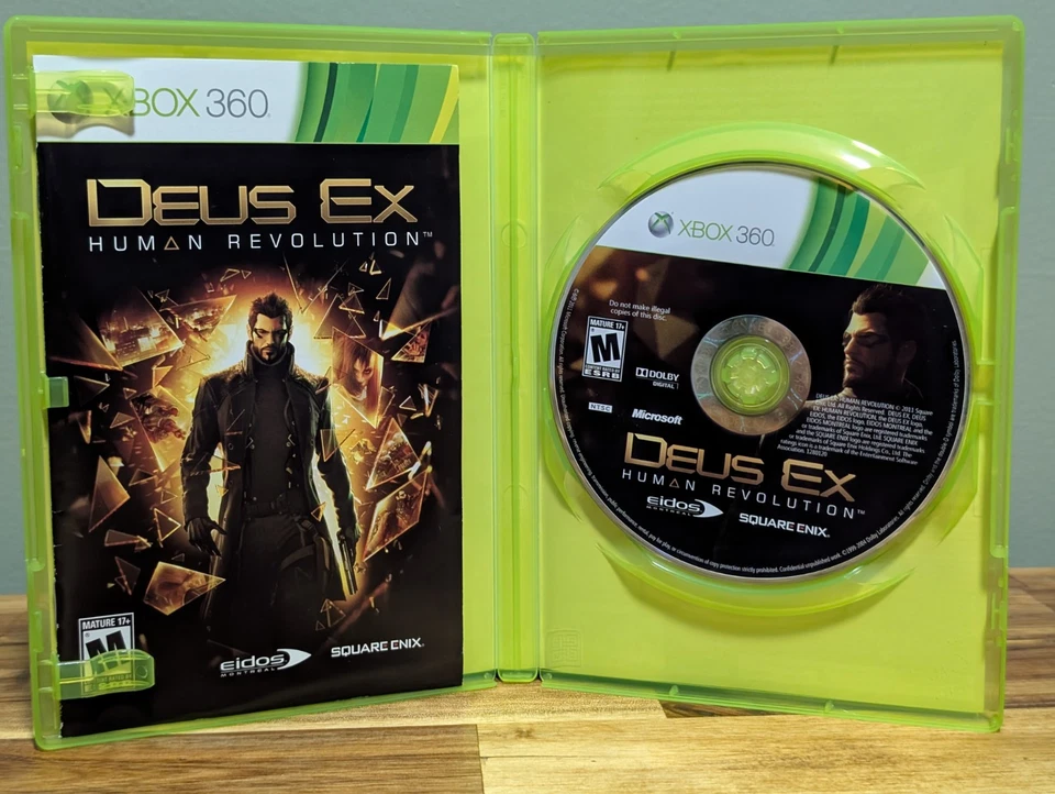 Deus Ex: Human Revolution (Microsoft Xbox 360) CIB - Tested - Near Mint Disc! - Image 4 of 4