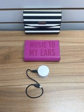 Kate Spade New York Portable Bluetooth Speaker Pink w Black/ White M TDW038140 