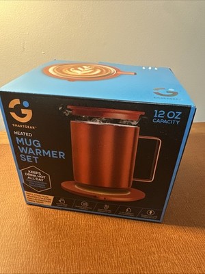 SmartGear Mug 12oz Heated Mug Warmer Set NIB