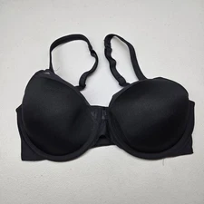 Bali Women Bra 34D Black 3439 BB05 T Shirt Underwired Strap Adjustable