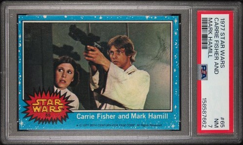 1977 STAR WARS #65 CARRIE FISHER AND MARK HAMILL PSA 7 NM 7662