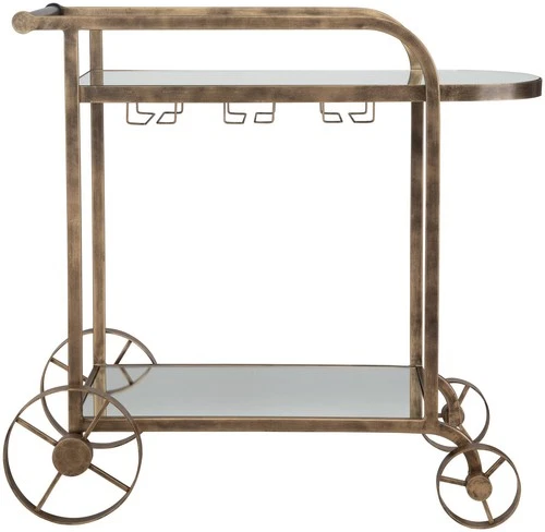 Uttermost 50016 Carrinho 38"W Metal Bar Cart - Brass - Picture 4 of 6