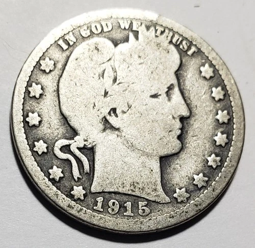 1915  Silver Barber Quarter