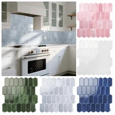 10pcs Peel and Stick Backsplash Thickened Tiles, 12''x12'', Cover 10 Sq.Ft.