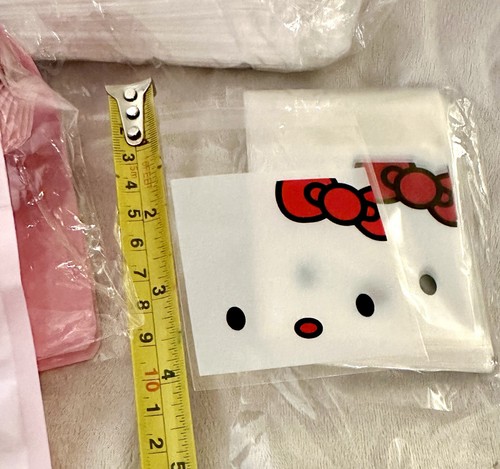Hello Kitty Plastiktüten Masken und Sandwichtüten Konvolut. Party Mittagessen oder Geschenke - Bild 2 von 3
