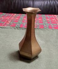 Antike Messingvase, 18 cm × 7 cm, 420 g schwer