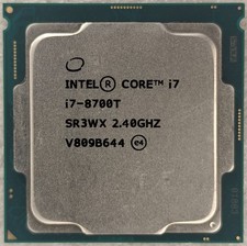 Intel 8th Gen Core i7-8700T SR3WX 2.40GHz (Turbo 4.0GHz) 6-Core 12M LGA-1151 CPU