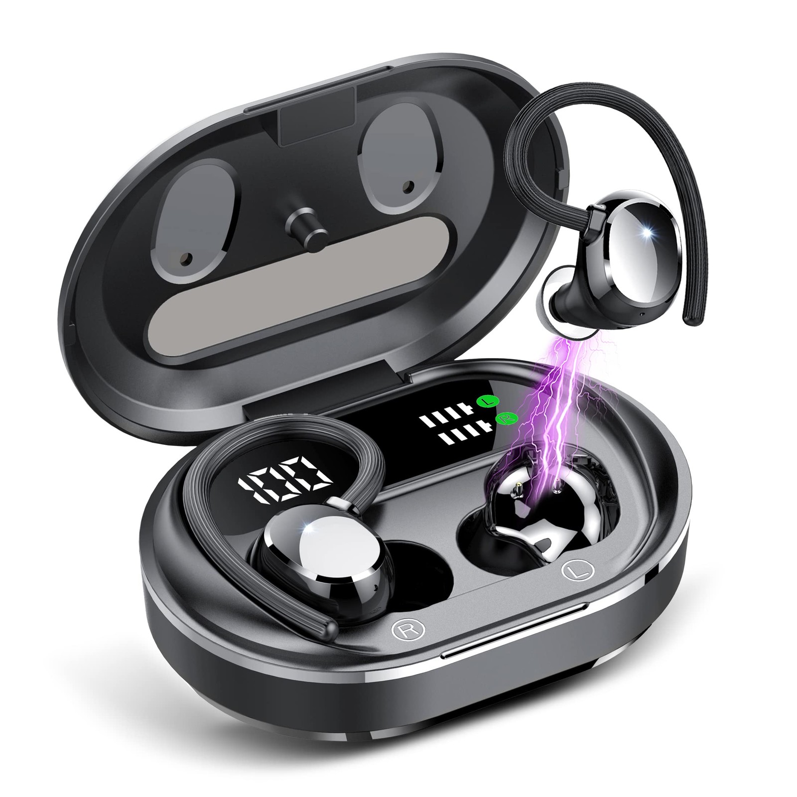 Wireless Earbuds, 2023 New Ultralight Sport Bluetooth 5.3 He