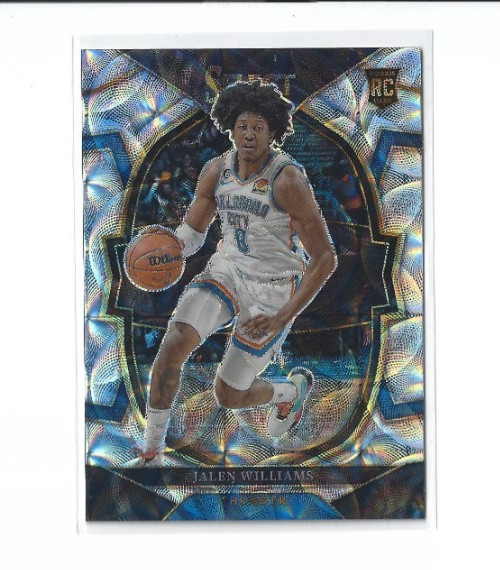 2022-23 Panini Select Jalen Williams RC #90 Concourse Scope Prizm Thunder