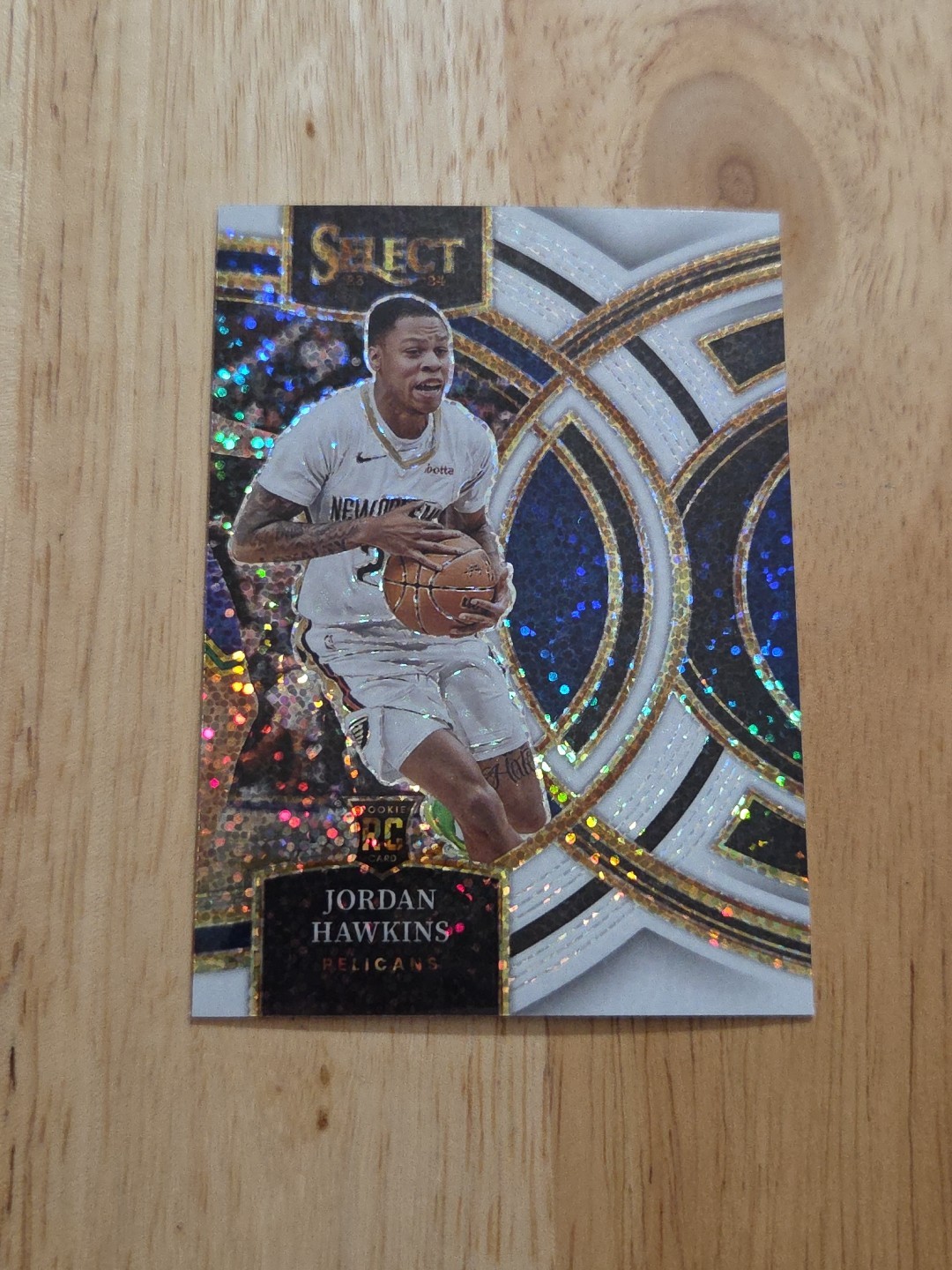 2023-24 Select JORDAN HAWKINS White Sparkle Prizm #124 Rookie RC Pelicans SSP