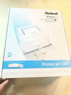 iRobot Braava Jet 240 Robot Mop for Wet/Damp/Dry | Includes Battery And Charger