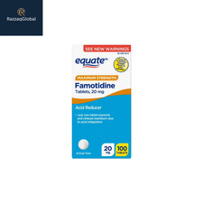 Equate Maximum Strength Famotidine 20mg Acid Reducer Tablets 100 Ct