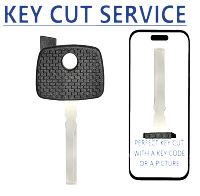 KEY CUT SERVICE + Sprinter  Dodge / Mercedes Transp Key SHELL - HU64 2-Track