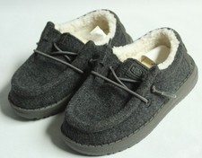 Hey Dude Toddler Size 7 Wally Toddler Warmth Grey Casual Shoes Lined 40659-030