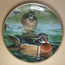 Vintage Kaiser Waterfowl Germany Plate Pond On The Farm Ducks By Trevor Boyer