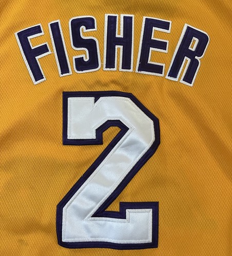 Nueva con etiquetas Camiseta Auténtica Derek Fisher #2 Los Angeles LA Lakers Adidas NBA Talla 50 - Imagen 7 de 10