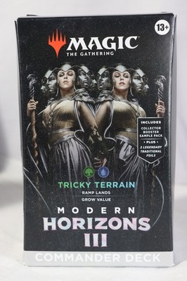 Magic The Gathering Tricky Terrain Commander Deck MTG New Sealed Blue Green | eBay Magic The Gathering Tricky Terrain Commander Deck MTG New Sealed Blue Green | eBay