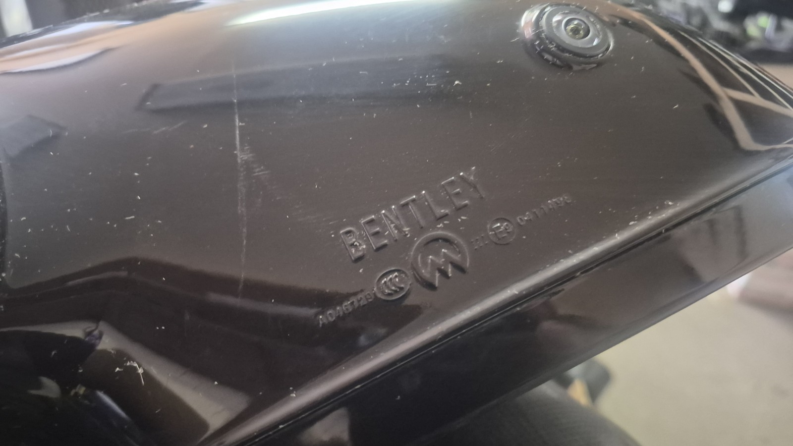 2022 Bentley CONTINENTAL Flying Spur Power LH Driver Door Mirror CAMERA BLACK
