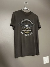 Vintage Harley Davidson Shirt 90s Single Stitch Made In USA Tagged Sz M FLAWS