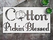 Stencil Blessed - Mylar, Painting, Reusable, Custom - StencilAir