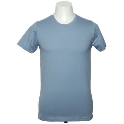 Trigema, T-shirt, Größe: S, Deluxe, Blau, Baumwolle, Einfarbig, Herren #wgl