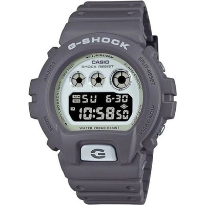 Casio G-Shock Digital Luminous Dial Matte Grey Resin Men's Watch DW-6900HD-8